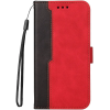 Wooze Samsung Galaxy A13 5G / A04s SM-A136U / A047F, Oldalra nyíló tok, stand, kártyatartóval, kézpánttal, Wooze Colour Wallet, piros