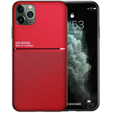 Wooze Samsung Galaxy A51 5G SM-A516F, Szilikon tok, közepesen ütésálló, mágneses tartóval kompatibilis, karbon minta, Wooze Carbon, piros tok és táska