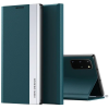 Wooze Xiaomi 12 Lite, Oldalra nyíló tok, stand, Wooze Silver Line, sötétzöld