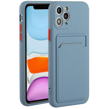 Wooze Xiaomi Poco M3, Szilikon tok, kártyatartóval, Wooze Card Slot, leander-szürke (104401) mobiltelefon kellék