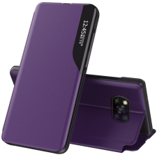 Wooze Xiaomi Redmi 10A, Oldalra nyíló tok, stand, hívás mutatóval, Wooze FashionBook, lila tok és táska