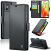 Wooze Xiaomi Redmi 14C / Poco C75, Oldalra nyíló tok, stand, kártyatartóval, RFID technológiával, Wooze CaseME, fekete