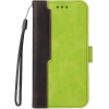 Wooze Xiaomi Redmi Note 13 4G, Oldalra nyíló tok, stand, kártyatartóval, kézpánttal, Wooze Colour Wallet, zöld