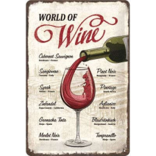  World Of Wine Fémtábla dekoráció
