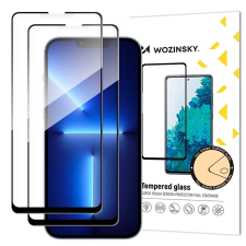 Wozinsky 9H edzett üveg fekete szegéllyel Samsung Galaxy A17 4G/5G - 2 db mobiltelefon kellék