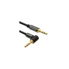 Wozinsky AUX cable angled (male-male) mini jack cable 1.5m black kábel és adapter