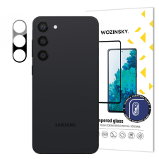 Wozinsky Full Camera Glass edzett üveg Samsung Galaxy S23 9H kamera mobiltelefon kellék