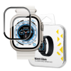 Wozinsky Full Glue edzett üveg Apple Watch Ultra 49mm 9H teljes képernyő edzett üveg fekete kerettel fólia