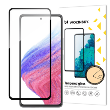 Wozinsky Full Glue edzett üveg Samsung Galaxy A54 5G 9H teljes képernyő edzett üveg fekete kerettel mobiltelefon kellék