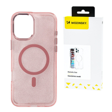 Wozinsky Glitter tok Samsung Galaxy S25 - rózsaszín tok és táska