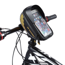 Wozinsky kerékpár kormánytáska 1l telefontáska fekete (WBB18BK) kerékpáros táska