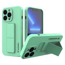 Wozinsky kitámasztható tok Flexible Silicone telefontok egy állvány iPhone 13 mini menta tok és táska