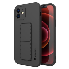 Wozinsky kitámasztható tok Flexible Silicone telefontok egy stand iPhone XS max fekete tok és táska