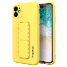 Wozinsky kitámasztható tok Flexible Silicone telefontok Stand Samsung Galaxy A72 4G sárga tok és táska