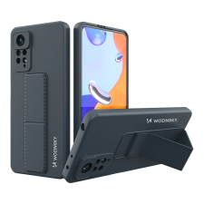 Wozinsky kitámasztható tok Rugalmas szilikon állványtok Xiaomi Poco X4 Pro 5G tengerészkék tengerészkék tok és táska