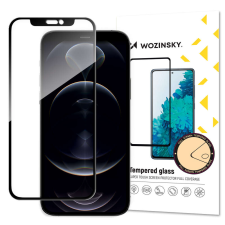 Wozinsky Super Tough Full Glue edzett üveg iPhone 14 Plus / 13 Pro Max fekete kerettel mobiltelefon kellék