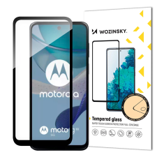 Wozinsky Tartós Wozinsky Full Glue edzett üveg Motorola G53 teljes képernyőkeret - Fekete mobiltelefon kellék