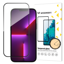 Wozinsky Teljes képernyős edzett üveg kerettel tokbarát Wozinsky Full Glue iPhone 15 Pro - fekete fólia mobiltelefon kellék