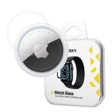 Wozinsky Watch Glass hibrid AirTag üveg fekete mobiltelefon kellék