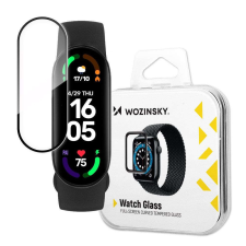 Wozinsky Watch Glass hibrid üveg a Xiaomi Mi Band 6-hoz, fekete mobiltelefon kellék