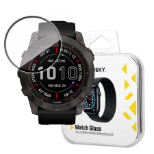 Wozinsky Watch Glass hibrid üveg Garmin Fenix 7 fekete okosóra kellék