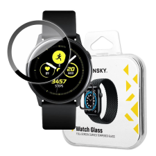 Wozinsky Watch Glass hibrid üveg Samsung Galaxy Watch Active fekete okosóra kellék