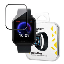 Wozinsky Watch Glass hibrid üveg Xiaomi Amazfit Bip U fekete okosóra kellék