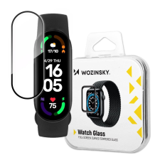 Wozinsky Watch Glass hibrid üveg Xiaomi Mi Band 6 fekete okosóra kellék