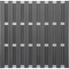 WPC kerítés alumínium elemekkel 180 cm x 180 cm kerti bútor