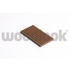 WPC WoodLook WPC léc 63x10x2200 oldatakaró léc barna Merbau színű 2,2 méteres szál WoodLook takaró léc