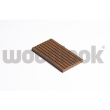 WPC WoodLook WPC léc 63x10x2200 oldatakaró léc barna Merbau színű 2,2 méteres szál WoodLook takaró léc dekorburkolat