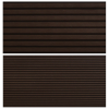 WPC WoodLook WPC padlólap 4 méteres szál 146x24x4000 mm Fahatású kétoldalas sötétbarna Mahagóni burkolat. Woodlook Standard Matt, csúszásmentes felület. Méterenkénti ár!