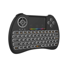 WPOWER H9 vezeték nélküli mini billentyűzet+touchpad háttér világítással távirányító