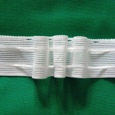 Wrinkling Függönyráncoló, fehér, pamut, 3 csokros, 30 mm - maradék darabok lakástextília