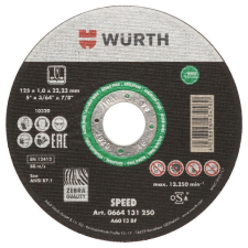 Würth Řezný kotouč Speed Plus 125 × 22,2 × 1mm (0664131250060 1) barkácsgép tartozék