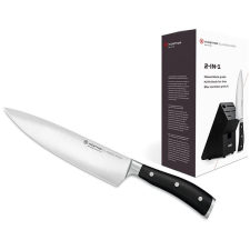 Wüsthof CLASSIC IKON konyhakés 20 cm, 5 késes blokkkal, fekete színű kés és bárd