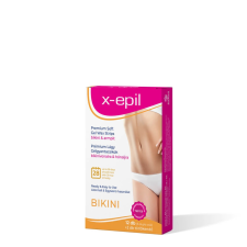 X-EPIL - használatra kész prémium gélgyantacsíkok (12db) - bikini/hónalj szőrtelenítés