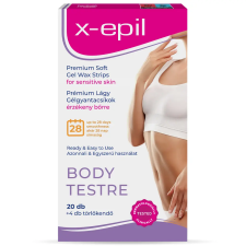  X-Epil Prémium lágy gélgyantacsíkok érzékeny bőrre testre 20db XE9226 (XE9226) szőrtelenítés