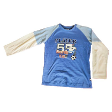  X-Mail kék foci témájú fiú hosszú ujjú felső (méret: 152) gyerek póló