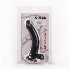 X-MEN 7.9" Silicone Dildo Black műpénisz, dildó