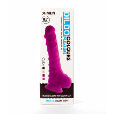  X-MEN 8.5" Dildo Colours Pleasure Black 1 műpénisz, dildó