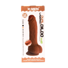 X-MEN 8.8 inch Dual Layered Dildo Brown műpénisz, dildó