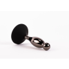 X-Men Secret Shine Booty Call S VI - szilikon, letapasztható, vízálló, anál dildó - 12 cm (fekete)