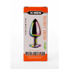 X-MEN Secret Shine Metal Butt Plug Rainbowheart M anál