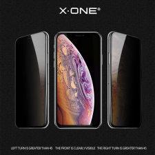 X-One Full Cover Extra Strong Privacy - iPhone 14 Pro Max (teljes ragasztás) edzett üveg 9H mobiltelefon kellék