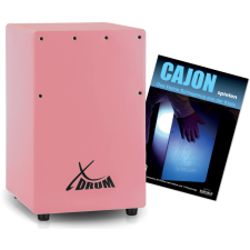 Xdrum Dob Kc-37Pk Gyermek Cajon Rózsaszín Szett Cajon Daloskönyvvel (Németül) dob és ütőshangszer