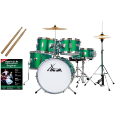 Xdrum Junior Pro Gyerek Dobfelszerelés Smaragdzöld Szikrázó dob és ütőshangszer