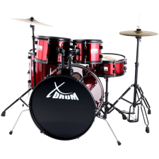 Xdrum Rookie 22" Fusion Dobszett Rubinpiros 22" Fusion Dobszett dob és ütőshangszer