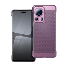 Xiaomi 13 Lite / Civi 2, Műanyag hátlap védőtok, légáteresztő, lyukacsos minta, Breezy, lila tok és táska