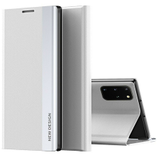 Xiaomi 13, Oldalra nyíló tok, stand, Wooze Silver Line, világosszürke tok és táska